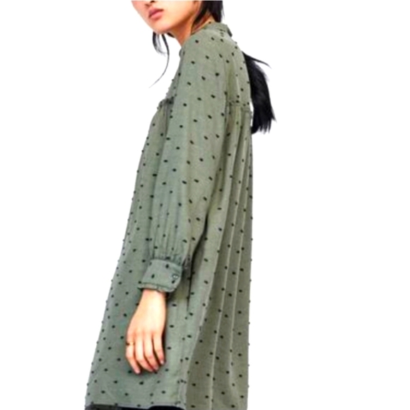 ZARA Long Sleeve Midi Dress - size Small- EUC (worn once) 💚 - Picture 2 of 6